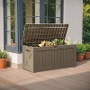 BI&SEA 120 Gallon Waterproof Deck Box-093A,Lockable Resin Storage Box for Patio Furniture Cushions Garden Tools and Outdoor Delivery Storage - 4 of 4