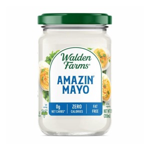 Walden Farms Amazin’ Mayo, Vegan Mayonnaise Alternative for Sandwiches, Salads & Spreads – 12 oz Jar - 1 of 3
