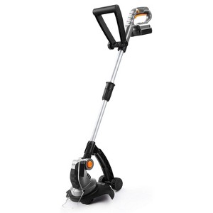 Ukoke U02TE Cordless Electric Power Grass Trimmer & Weed Wacker, Edging and Trimmi, 20V 2A Battery & Charger Included, Silver & Black - 1 of 1