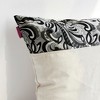 Slickblue Decorative Linen Throw Pillow - Stylish Patchwork Floor Cushion, 19.7"x19.7", 8 Design Options - 2 of 4