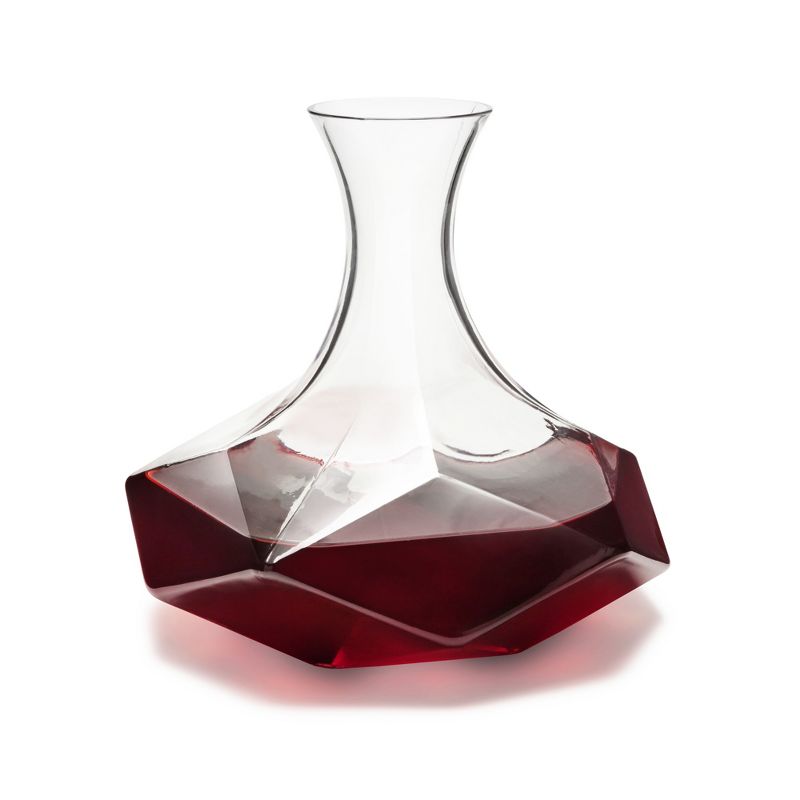 Viski Angled Wine Decanter Glass, Crystal, 1 of 14