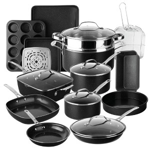 Granitestone Ceraluxe Speckle 20 Piece Ceramic Nonstick Cookware and Bakeware Set - 1 of 4