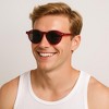 Anna-Kaci Artistic Retro Fashion Sense Circular Versatile Sunglasses UV400 Protection - 3 of 4