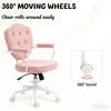 Okak Modern Adjustable Swivel Office Chair with Armrests & Wheels,Plush Comfort Task Chair for Home Office,Living Room - 4 of 4