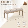 End of Bed Bench, Vintage Upholstered Bench for Entryway - 2 of 4