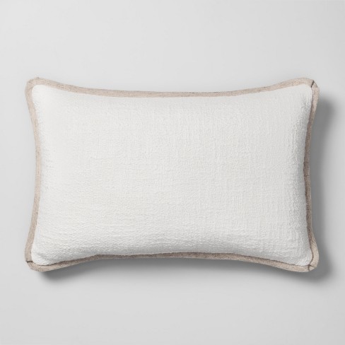 Solid Lumbar Throw Pillow White Threshold Target