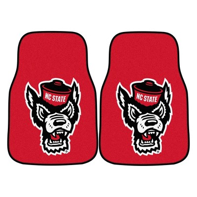 NCAA NC State Wolfpack Carpet Car Mat Set - 2pc