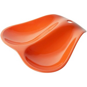 Hutzler Twin Double Melamine Spoon Rest - Sleek Design Holds 2 Large Spoons - 1 of 4