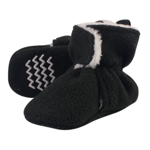 Hudson Baby Baby And Toddler Cozy Fleece Booties Black Target