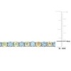 EVERLY JEWELRY | Sterling Silver 10 CT TGW Sky Blue Topaz and Opal Bracelet, 7.5 inch - 2 of 4