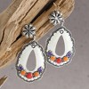 SOHI Women's Floral Drop Earrings - 2 of 3