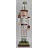 TX USA Corporation 14" Holiday Mantel Display Festive Candy Cane Theme Christmas Nutcracker Figurine - image 2 of 2