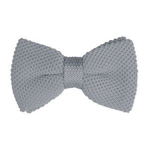 INSPIRE CHIC Men's Pre-Tied Adjustable Strap Solid Color Knitted Bow Ties - 1 of 4