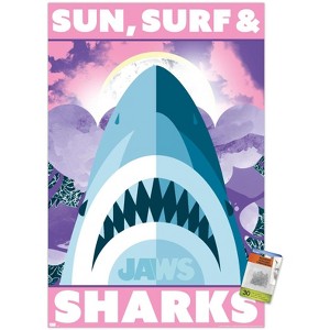Trends International Jaws - Sun, Surf & Sharks Unframed Wall Poster Prints - 1 of 4