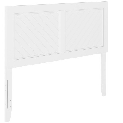 AFI Furnishings AFI Canyon Solid Wood Rustic Farmhouse Headboard Full in White