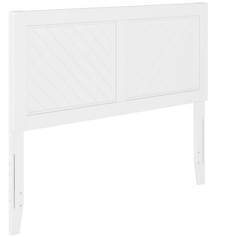 Atlantic Furniture AFI Canyon Solid Wood Rustic Farmhouse Headboard Full in White - image 1 of 4