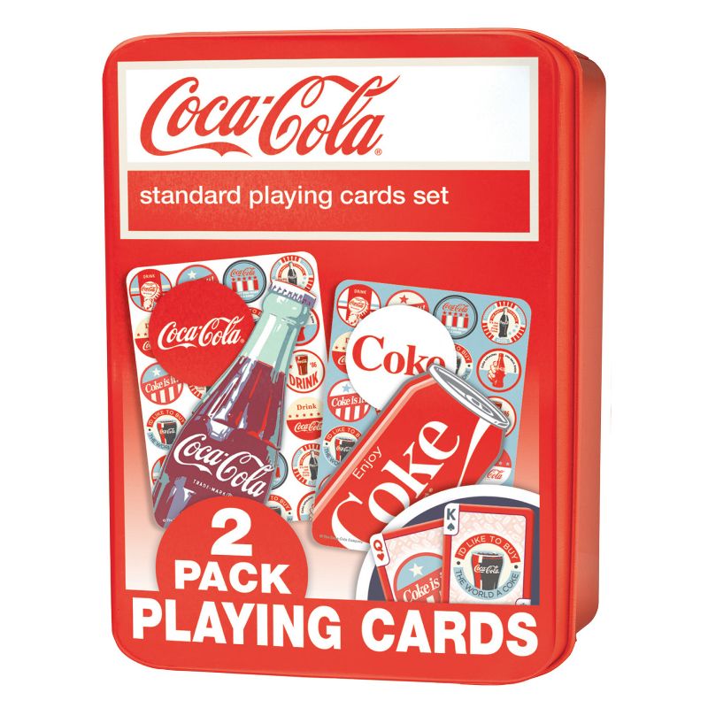 MasterPieces Officially Licensed Coca Cola 2 Pack Playing Cards - 54 Card Deck for Adults, 2 of 5
