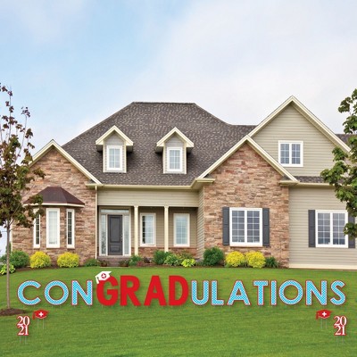 Big Dot of Happiness Nurse Graduation - Yard Sign Outdoor Lawn Decorations - 2021 Graduation Party Yard Signs - ConGRADulations