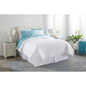 BrylaneHome Box Stitch Quilt Set - 1 of 2