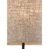 Ethan Table Lamp Black/Walnut - Adesso: Modern Desk Lighting, ETL Listed, Polyester/Cotton Shade - 4 of 4