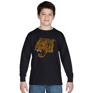 LA Pop Art Boy's Word Art Long Sleeve - Beast Mode - 1 of 4