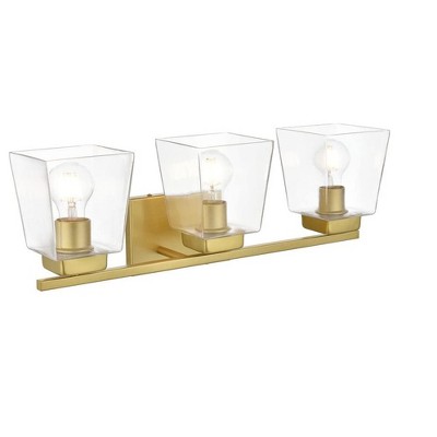 Elegant Lighting Merrick 3 light Brass and Clear Bath Sconce
