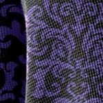 black purple damask