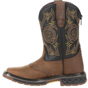 Georgia Boot Carbo-Tec LT Toddler Boys' Brown Pull-On Saddle Boot - 1 of 4