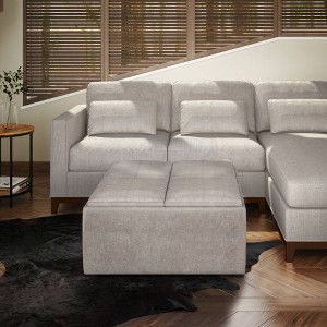 Franklin Square Coffee Table Storage Ottoman and benches - WyndenHall - 1 of 4