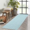 Washable Modern Plaid Printed Rug Non Slip Low Pile Rug Soft Contemporary Throw Floor Cover Foldable Indoor Carpet for Living Room Bedroom - 3 of 4
