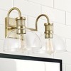 Capital Lighting Cassidy 2 - Light Vanity in  Aged Brass - 3 of 4