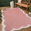 JONATHAN Y Alice Classic Cottage Two-Tone Scalloped Indoor/Outdoor Area Rug - 4 of 4