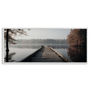 Stupell Industries Woodland Lake Dock, 13" x 30" - 1 of 4