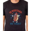 Fourth Of July Men's In Mustard We Trust Hot Dog Funny T-Shirt - 4 of 4