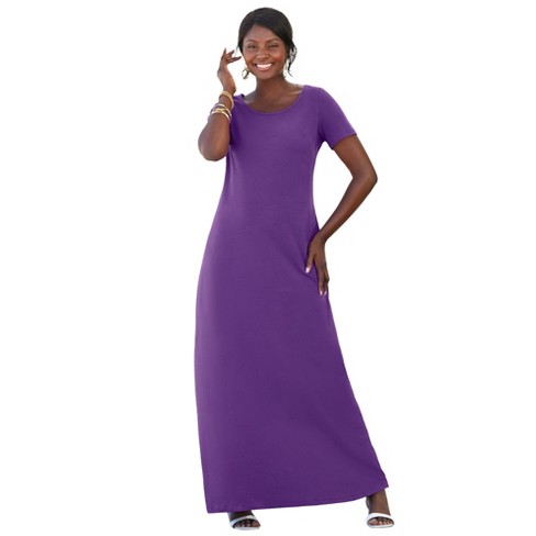 Casual purple shop maxi dress