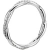 Pompeii3 1/3 Ct Diamond Eternity Petite Twist Vine Eternity Wedding Ring 10k White Gold - 2 of 4