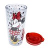 Silver Buffalo Disney Minnie Mouse Travel Tumbler with Slide Close Lid | Holds 20 Ounces - image 2 of 4