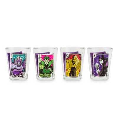 Bioworld Disney Villains 2 oz Shot Glass Set of 4