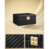 SONGMICS HOME ANAH Collection - 2-Tier Jewelry Box with Mirror, Jewelry Organizer, Removable Tray, PU Surface with Stitching - 2 of 4