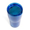 Silver Buffalo Metallic Royal Blue Stainless Steel Tumbler With Open-Sip Lid | Holds 20 Ounces - 3 of 4