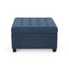 CAVINAS Storage Ottoman Bench, Square Ottoman with Storage, 2 in 1 Function, Work as End Table and Ottoman, Tufted Accent Bench for Living Room - 2 of 4