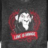 Men's - Disney Villains - Love Is Savage Graphic Fleece Sweatshirt - 2 of 4
