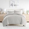 3 Piece Duvet Cover & Shams Set - Soft and Breathable, Double Brushed Microfiber, Wrinkle Free - Becky Cameron - 4 of 4