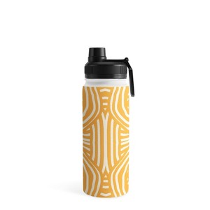 Little Dean Yellow mustard boho stripe Water Bottle - Society6 - 1 of 4