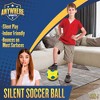Anywhere Sports: Silent Soccer Ball - 8" Yellow& Blue Squishy Foam Ball, Size 4 - 2 of 4