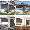 Heynemo Outdoor Roller Shades for Patio with Aluminum Valance, 420GSM New Material Patio Shade with 95% UV Blockout, Outdoor Blinds - 2 of 4