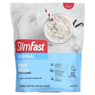 SlimFast Original, Meal Replacement Shake Mix, French Vanilla, 2.98 lb (1.35 kg)