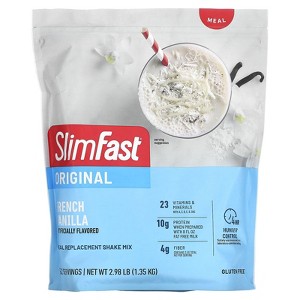 SlimFast Original, Meal Replacement Shake Mix, French Vanilla, 2.98 lb (1.35 kg) - 1 of 2