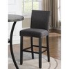 Fabric Upholstered Bar Stools Set of 2 with Nailhead Trim and Sturdy Hardwood Frame for Kitchen or Dining Area - 2 of 4