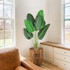 Artificial Tree Bird of Paradise with 10Trunks, 5 Feet Faux Plant Fake Banana Tree Plant with Pot - 2 of 4